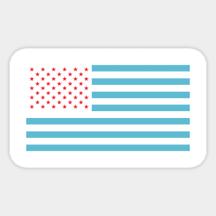 U.S.A. Flag Modified Sticker